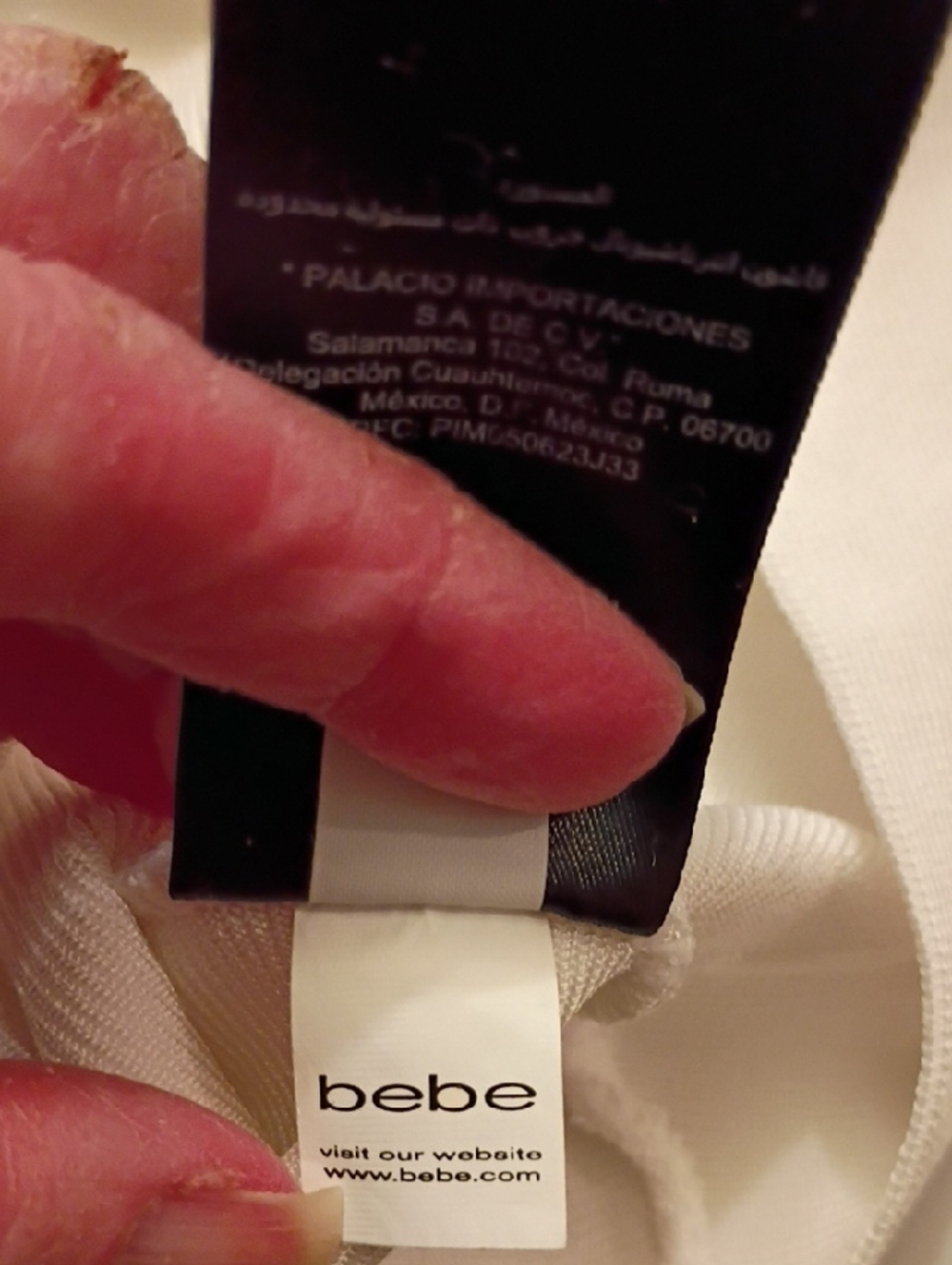bebe White Bandage Mini Skirt  And Tank with Gold Buckle Accents - Picture 10 of 16
